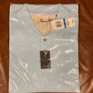 Tasso Elba Mens Polo Crystal Blue XL